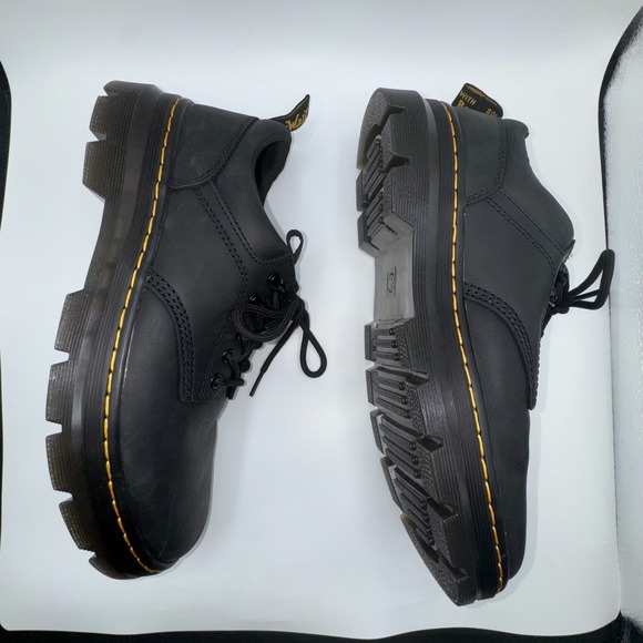 Dr.‎ Martens Reeder Shoes Unisex M11/W12 Black Leather Lace Up Oxford 27104001 main image 10